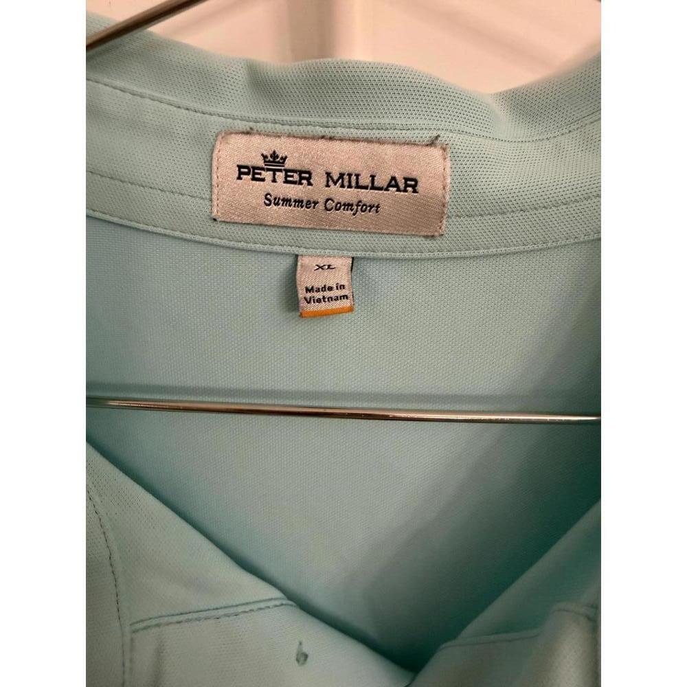 Peter Millar summer comfort light blue polo shirt size‎ XL - Picture 3 of 5